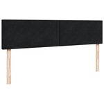 VidaXL Cadre de lit ottoman avec matelas noir 200x200 cm velours