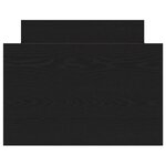 vidaXL Cadre de lit Chêne noir 75 x 190 cm Bois d'ingénierie
