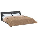 vidaXL Duvet d'hiver 220 x 260 cm Hiver Taupe Respirant