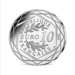 Monnaie de 10 euro argent schtroumpf reporter
