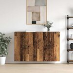 vidaXL Armoires Murailles 2 Pièces Bois ancien 69 5 x 34 x 90 cm