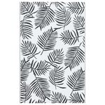 vidaXL Tapis d'extérieur ARAKIL Blanc et noir 190x290 cm PP