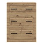 vidaXL Armoire à tiroirs Chêne artisanal 66 x 34 5 x 87 cm