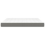 vidaXL Matelas de lit à ressorts ensachés Gris foncé 180x200x20 cm