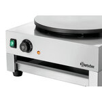 Crêpière professionnelle électrique - diamètre 40cm - bartscher -  - acier inoxydable 450x510x245mm