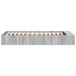 vidaXL Cadre de lit sonoma gris 90x200 cm bois d'ingénierie