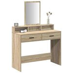 vidaXL Table de Toilette avec tiroir Chêne Sonoma 100 x 41 x 140 cm