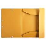 Chemise à élastique 3 rabats Polypropylène 4/10e Opaque Eco - A4 - Jaune x 30 EXACOMPTA