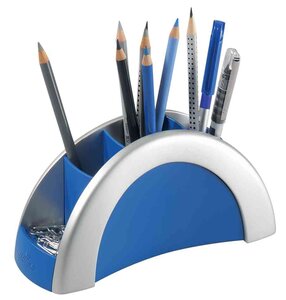 Pot à crayons PEN HOLDER VEGAS, argent/bleu DURABLE