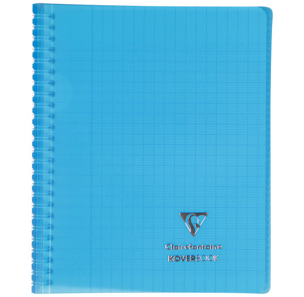 Cahier Protège-cahier Koverbook Spirale Polypro A4 160p Ligné+Marge coloris Al... CLAIREFONTAINE