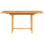 vidaXL Table extensible de jardin 110-160x80x75 cm bois de teck solide