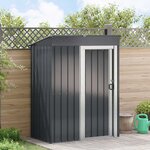 vidaXL Cabanons de jardin Anthracite 137 x 81 x 180 cm Métал