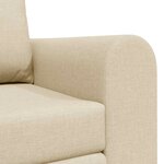 vidaXL Canapé-Lit Crème 148 x 71 x 83 cm tissu