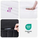 vidaXL Matelas à ressorts bonnell moyen 120x200 cm