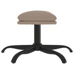 vidaXL Repose-pied Gris clair 60x60x36 cm Tissu microfibre