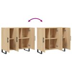 vidaXL Buffet chêne sonoma 90x34x80 cm bois d'ingénierie