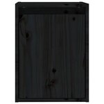 vidaXL Armoires murales Noir 30x30x40 cm Bois de pin massif