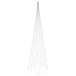 vidaXL Sapin de Noël sur mât de drapeau 1134 LED Blanc chaud 800 cm