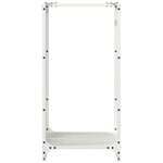 vidaXL Portant de bois chauffage blanc 40x30x80 cm