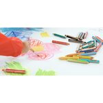 Crayon multi-talents woody 3en1  rond  vert pastel stabilo