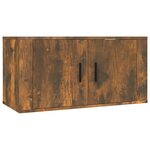vidaXL Ensemble de meubles TV 3 Pièces Chêne fumé Bois d'ingénierie