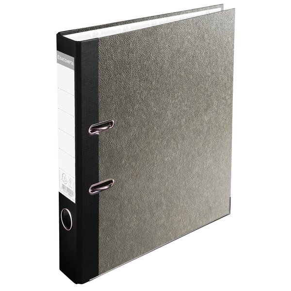Classeur À Levier Papier Marbre Gris Dos De 50mm Prem'touch - Dos Couleur - A4. - Gris-dos Noir - X 20 - Exacompta