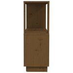 vidaXL Bibliothèque/Cloison Marron miel 80x25x70 cm Bois massif