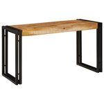 vidaXL Set de 3 Tables Gigognes – Bois de Manguier Massif