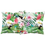 vidaXL Coussins de chaise à dossier bas lot de 4 multicolore tissu