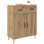 vidaXL Buffet Chêne artisanal 69 5 x 34 x 90 cm Bois d'ingénierie