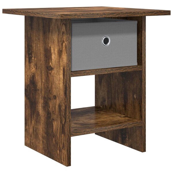 vidaXL Table de chevet Chêne fumé 41 x 40 x 45 cm Bois d'ingénierie