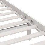 vidaXL Cadre de lit Blanc Bois de pin massif 160x200 cm
