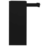 Armoire de bureau avec 2 étagères réglables rangement dossiers 90 x 40 x 102 cm en acier noir 02_0046909