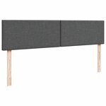 vidaXL Lit ottoman avec matelas et LED Gris foncé 180x200 cm tissu