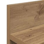 vidaXL Porte-manteau mural chêne artisanal 80 x 10.5 x 18 cm