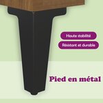 vidaXL Meuble à chaussures Chêne marron 102x35x55 cm Bois d'ingénierie