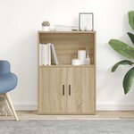vidaXL Bibliothèque chêne sonoma 60x24x85 cm bois d'ingénierie
