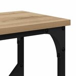 vidaXL Table console Chêne artisanal 102 x 23 x 75 cm