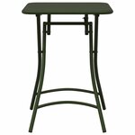 vidaXL Table de Jardin Vert foncé 55 x 55 x 73 cm