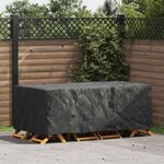 vidaXL Housse pour mobilier d'extérieur Noir 200 x 110 x 70 cm 210D