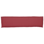 vidaXL Set de coussins de palette 2 Pièces Rouge bordeaux 150 x 40 x 8 cm