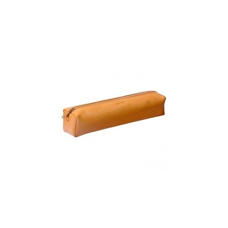 Trousse en cuir marron - 21 cm - - cristo