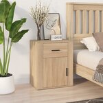 vidaXL Table de chevet Chêne sonoma 50x36x60 cm Bois d'ingénierie