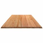 vidaXL Dessus de table marron clair bois chêne massif rectangulaire