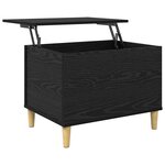 vidaXL Cabinet de chevet Chêne noir 60 x 44 5 x 45 cm