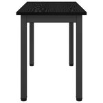 vidaXL banc Chêne noir 80 x 35 x 45 cm Bois d'ingénierie