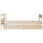 vidaXL Cadre de lit sans matelas 90x200 cm bois de pin massif