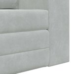 vidaXL Canapé-Lit Gris clair 148 x 71 x 83 cm Velours