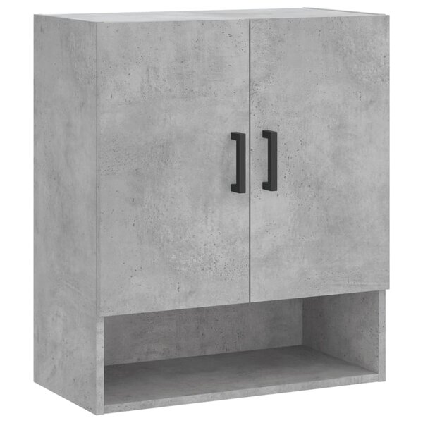 vidaXL Armoire murale gris béton 60x31x70 cm bois d'ingénierie