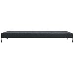 vidaXL Housse de Table Uni Noir 182 x 102 x 15 cm tissu